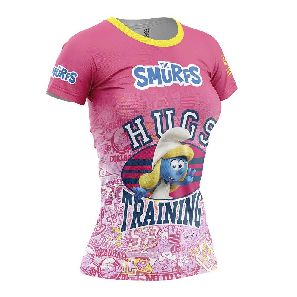 Otso Smurfs Hugs Short Sleeve T-shirt Rosa XS Frau von Otso