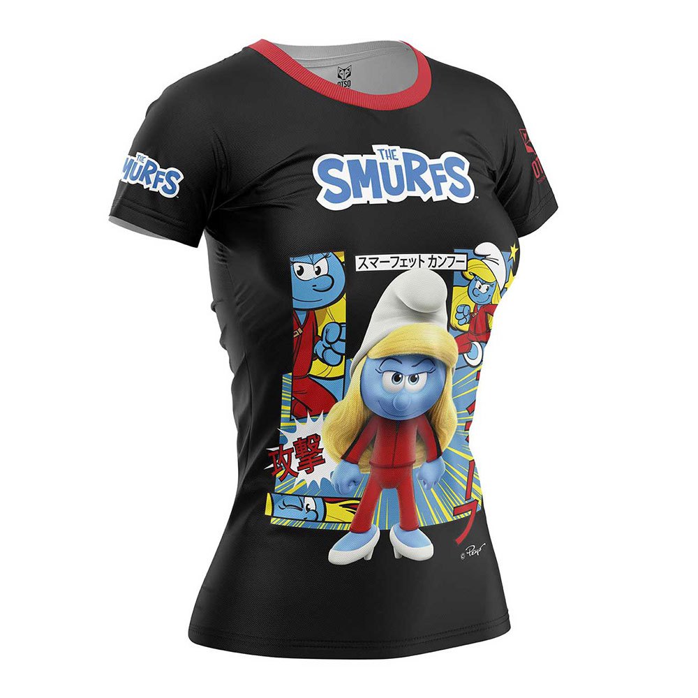 Otso Smurfs Short Sleeve T-shirt Schwarz L Frau von Otso