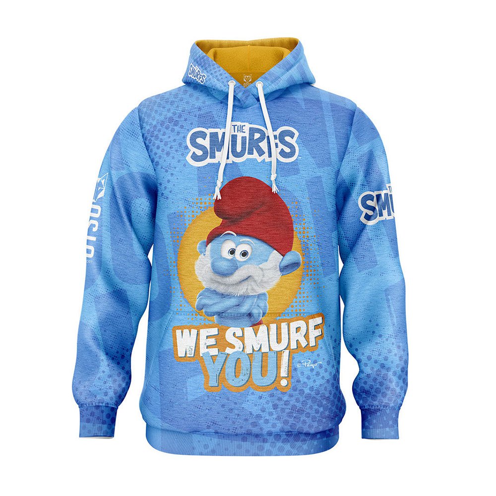 Otso Smurfs We Smurf You! Hoodie Blau L Mann von Otso