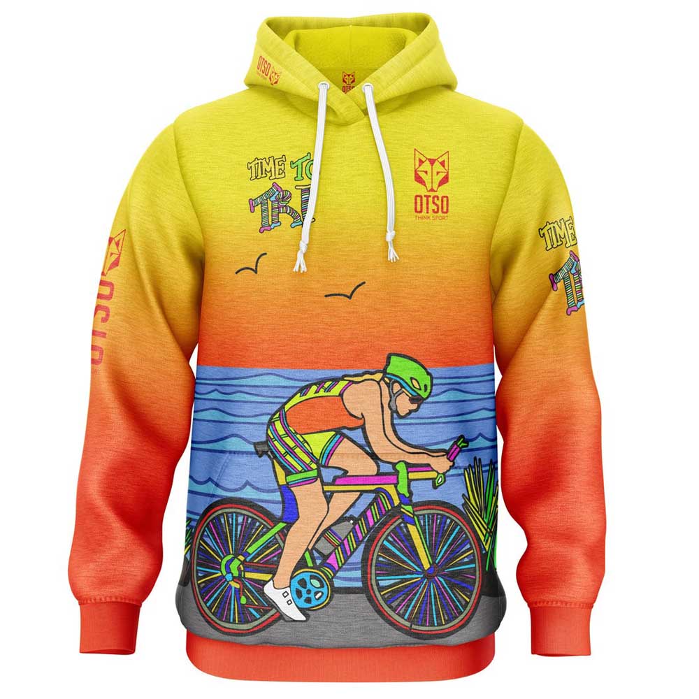 Otso Time To Tri Bike Hoodie Gelb M Frau Otso Time To Tri Bike Hoodie Gelb M Frau von Otso