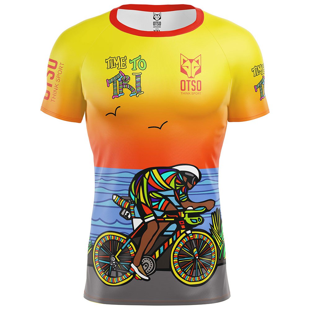 Otso Time To Tri Bike Short Sleeve T-shirt  L Mann von Otso