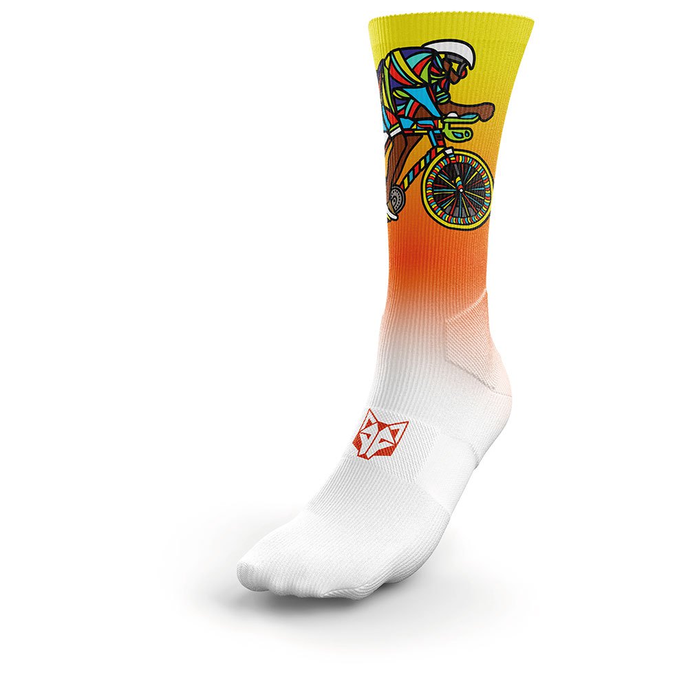 Otso Time To Tri Man Bike Socks Weiß,Orange EU 35-39 Mann Otso Time To Tri Man Bike Socks Weiß,Orange EU 35-39 Mann von Otso