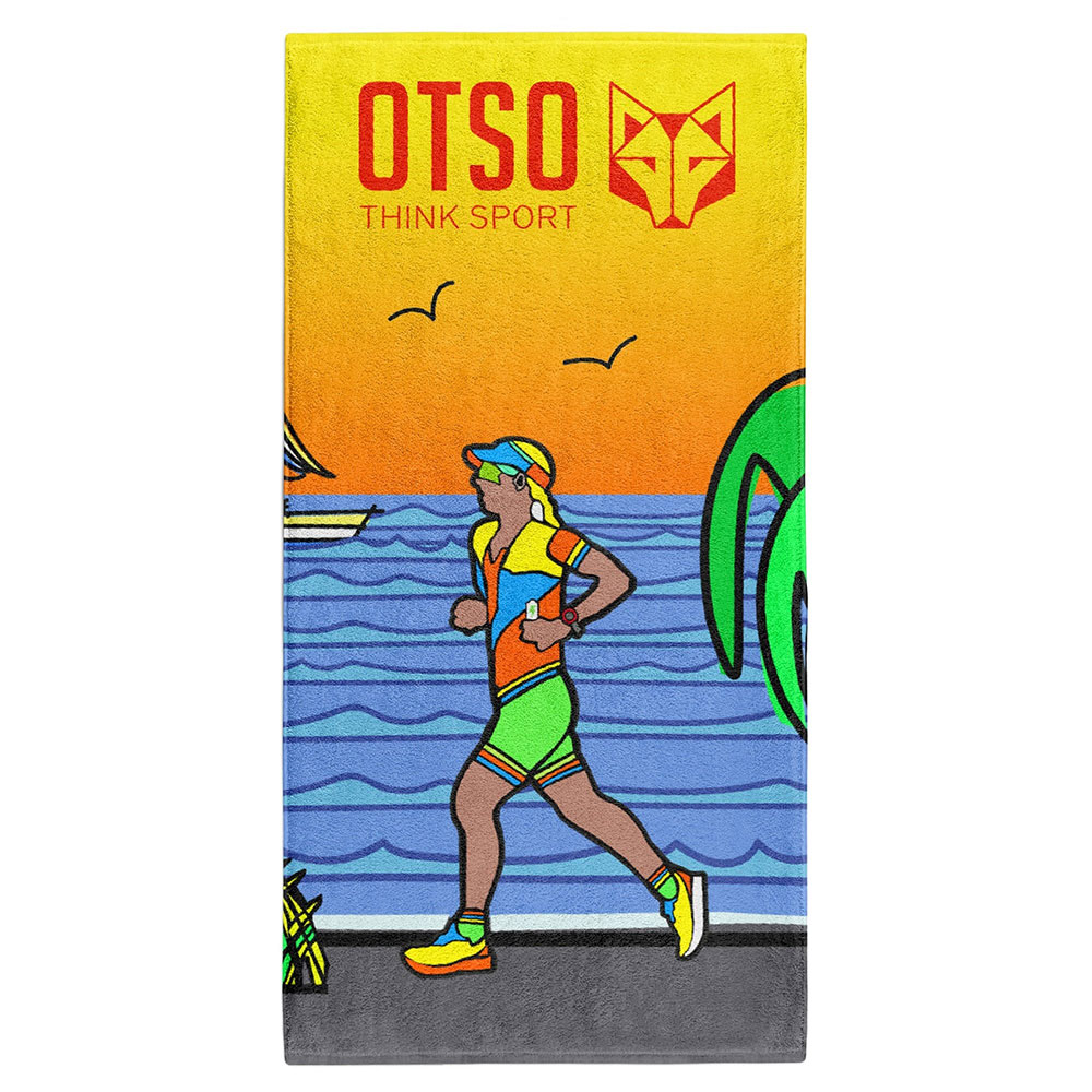 Otso Time To Tri Run Mujer Woman Towel von Otso