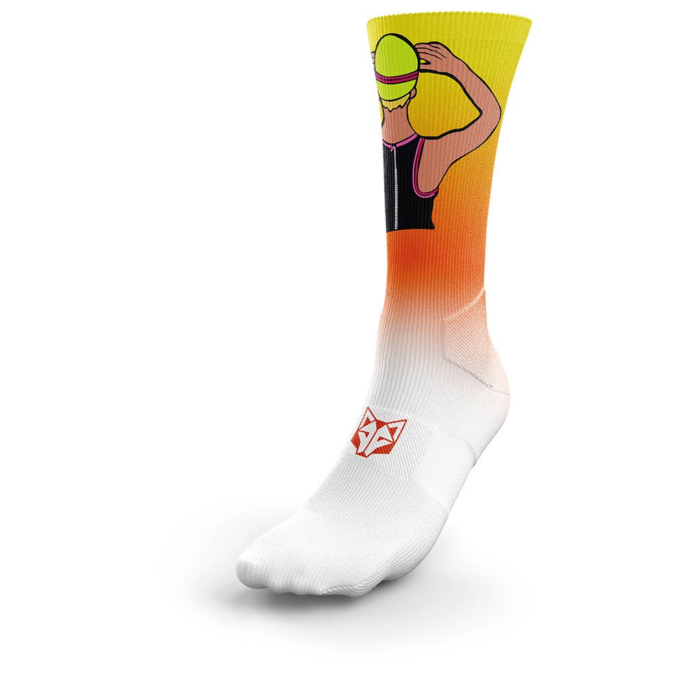 Otso Time To Tri Woman Swim Socks Weiß,Orange EU 40-43 Mann Otso Time To Tri Woman Swim Socks Weiß,Orange EU 40-43 Mann von Otso