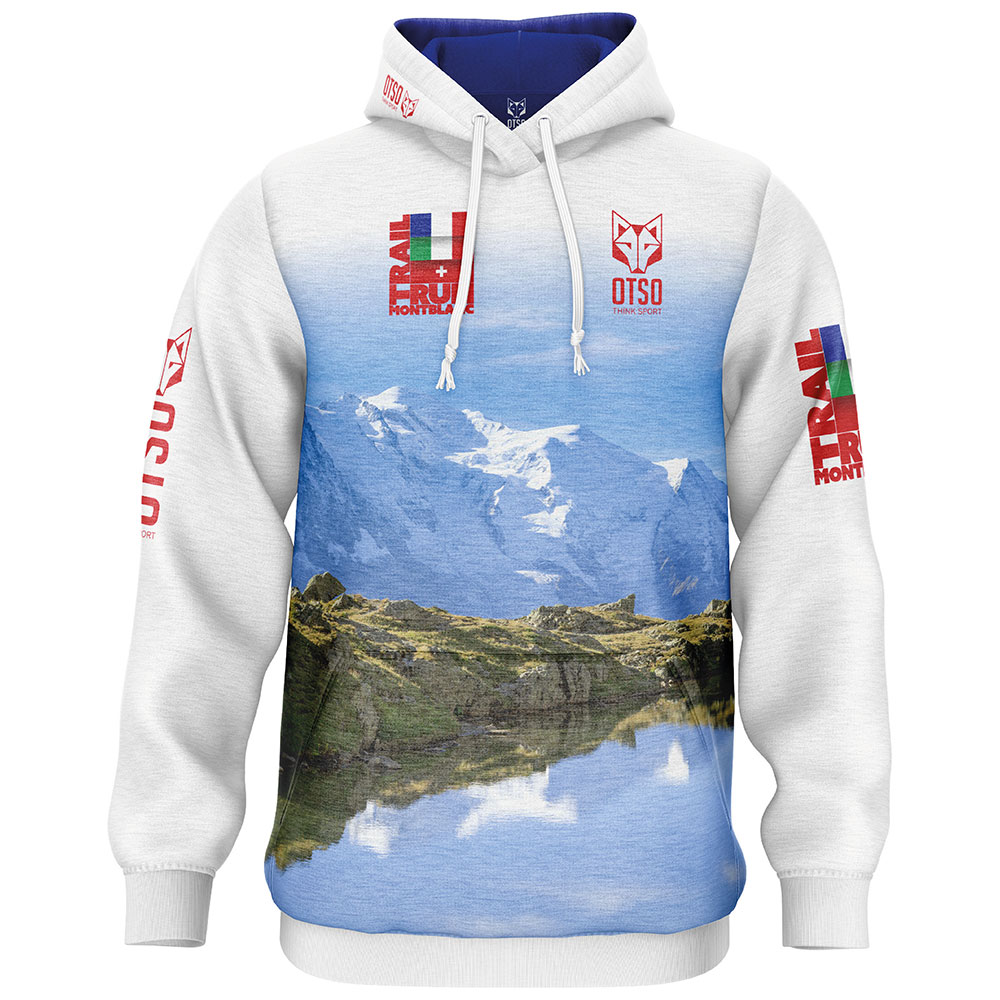 Otso Trail Run Montblanc 2024 Hoodie Weiß,Blau S Mann Otso Trail Run Montblanc 2024 Hoodie Weiß,Blau S Mann von Otso