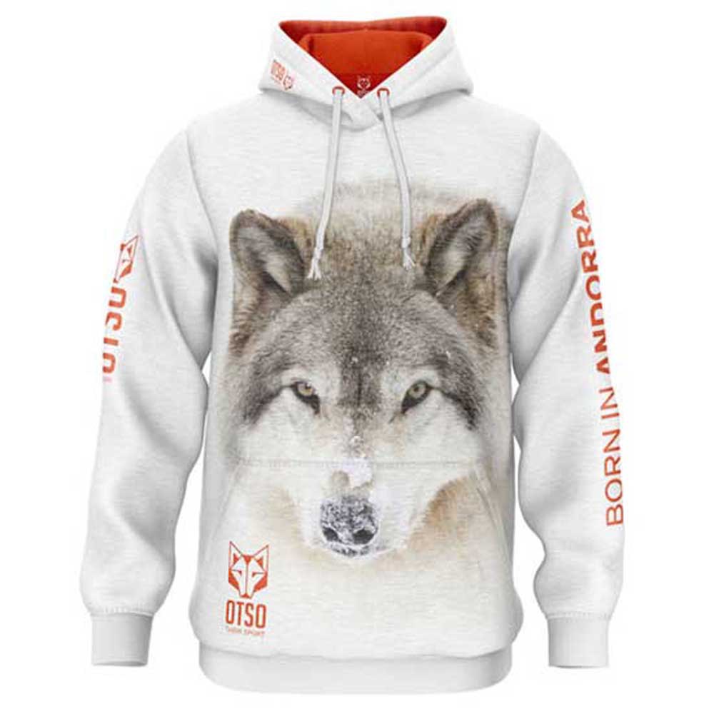 Otso Wolf Hoodie Weiß S Mann Otso Wolf Hoodie Weiß S Mann von Otso