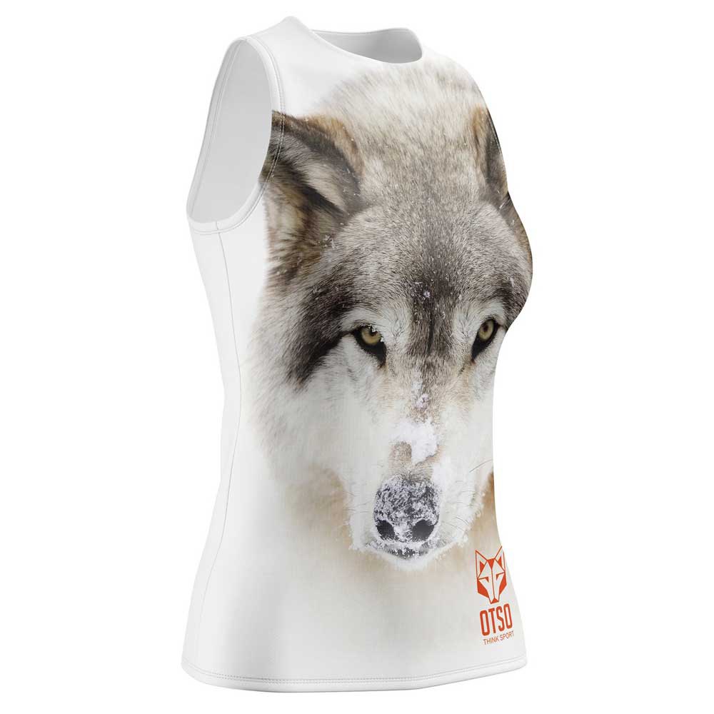 Otso Wolf Sleeveless T-shirt Weiß XS Frau von Otso