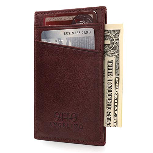 Otto Angelino Echtes Leder Portemonnaie – Bankkarten, Geld, Führerschein Kartenhalter – Unisex von Otto Angelino