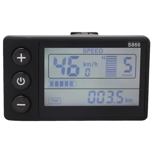 Otufan E LCD-Anzeigemessgerät, elektrisches S866-LCD-Anzeigemessgerät, 24 V, 36 V, 48 V, 60 V, elektrisches LCD-Anzeigefeld für Ersatzmodifikationen von Otufan