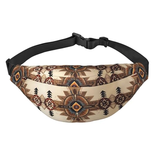 Indianer-Malerei, stilvolle und praktische Gürteltasche für Frauen – Bequeme Gürteltasche für Outdoor-Aktivitäten, Lauf-Gürteltasche, Indianer-Malerei, stilvolle und praktische Gürteltasche für Frauen – Bequeme Gürteltasche für Outdoor-Aktivitäten, Lauf-Gürteltasche, von Oudrspo