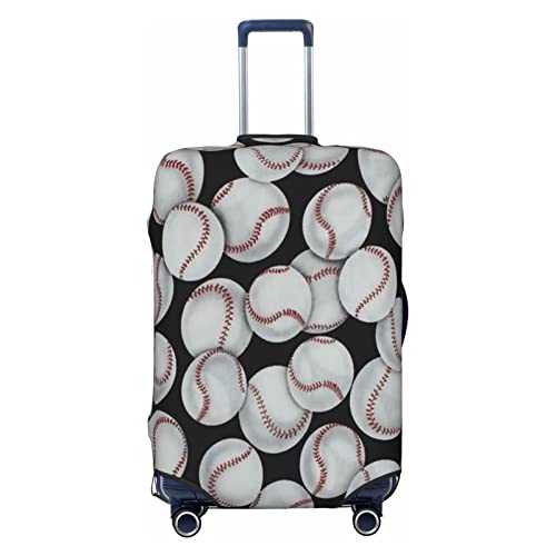 Oudrspo Reisegepäckabdeckung mit Baseball-Sportball, Spandex-Kofferschutz, waschbar, Gepäckabdeckungen, Größe XL von Oudrspo