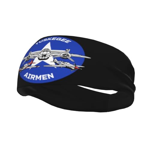 Tuskegee Airmen-Stirnbänder, Sportstirnbänder, feuchtigkeitsableitendes Workout-Stirnband, Schweißband, Stirnbänder, Laufstirnband von Oudrspo
