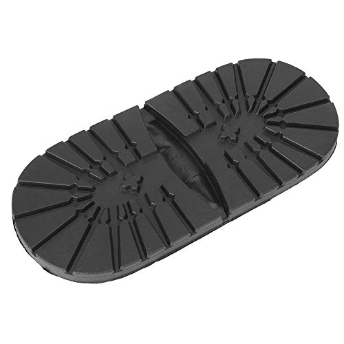 Oumefar Stiefel Schuhe rutschfeste vordere Fersensohlen Gummi-Dämpfer-Sohlen für DIY-Schuhe Reparatur Ersatzzubehör(Fersensohle) von Oumefar