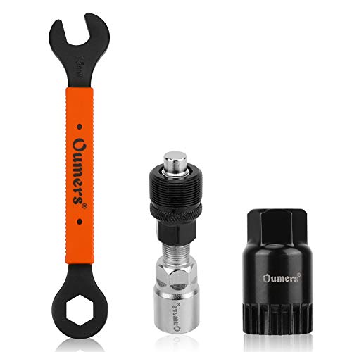 Oumers Fahrrad Crank Extractor Set,Fahrrad Tretlager Werkzeug Inbusschlüssel 16mm 15mm Schraubenschlüssel Geeignet zum Entfernen der Fahrradkurbel Oumers Fahrrad Crank Extractor Set,Fahrrad Tretlager Werkzeug Inbusschlüssel 16mm 15mm Schraubenschlüssel Geeignet zum Entfernen der Fahrradkurbel von Oumers