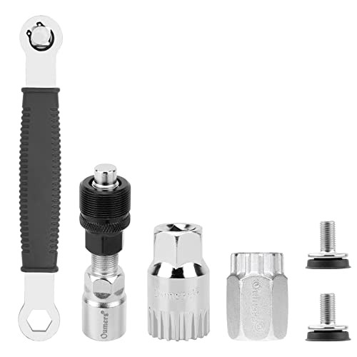 Oumers Fahrrad-Kurbelabzieher-Werkzeugsatz, Multifunktions Fahrrad Kurbelabzieher + Fahrrad-Innenlager-Entferner + 16-mm-Schraubenschlüssel+Cassette Lockring Tool+ Kurbelschraube Fahrrad Oumers Fahrrad-Kurbelabzieher-Werkzeugsatz, Multifunktions Fahrrad Kurbelabzieher + Fahrrad-Innenlager-Entferner + 16-mm-Schraubenschlüssel+Cassette Lockring Tool+ Kurbelschraube Fahrrad von Oumers