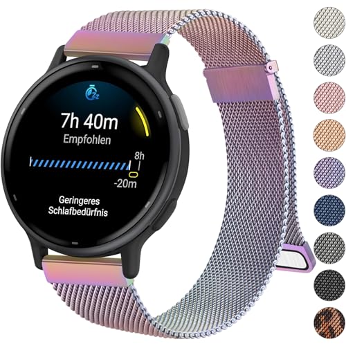 Oumida Garmin Armband 20mm für Garmin Vivoactive 5/ Vivoactive 3, Venu 2 Plus/Venu Sq 2/ Venu Sq/Sq Music, Vivomove Serie, Forerunner 55/245/ 645, Metall Uhrenarmbänder Doppel Magnet Ersatzarmband Oumida Garmin Armband 20mm für Garmin Vivoactive 5/ Vivoactive 3, Venu 2 Plus/Venu Sq 2/ Venu Sq/Sq Music, Vivomove Serie, Forerunner 55/245/ 645, Metall Uhrenarmbänder Doppel Magnet Ersatzarmband von Oumida