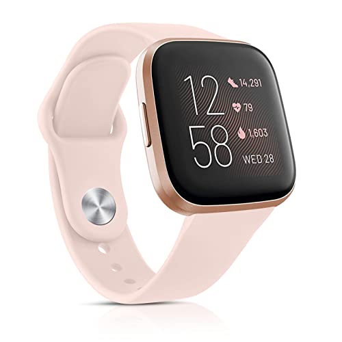 Oumida Kompatibel für Fitbit Versa 2 Armband/Fitbit Versa Armband für Damen Herren, Silikon Armbänder Classic Sport Ersatz Uhrenarmband für Fitbit Versa 2/Fitbit Versa/Versa Lite, Rosa Oumida Kompatibel für Fitbit Versa 2 Armband/Fitbit Versa Armband für Damen Herren, Silikon Armbänder Classic Sport Ersatz Uhrenarmband für Fitbit Versa 2/Fitbit Versa/Versa Lite, Rosa von Oumida