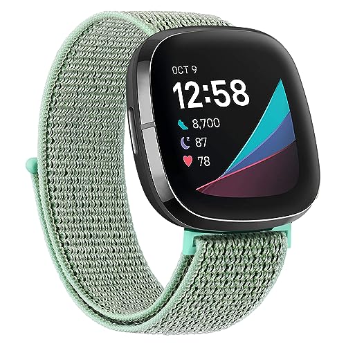Oumida für Fitbit Versa 3 Armband/Fitbit Versa 4 Armband/Fitbit Sense Armband/Fitbit Sense 2 Armband für Damen Herren, Nylon Armbänder Verstellbares Ersatz Uhrenarmband mit Klettverschluss Oumida für Fitbit Versa 3 Armband/Fitbit Versa 4 Armband/Fitbit Sense Armband/Fitbit Sense 2 Armband für Damen Herren, Nylon Armbänder Verstellbares Ersatz Uhrenarmband mit Klettverschluss von Oumida