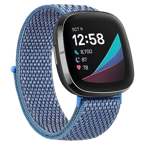 Oumida für Fitbit Versa 3 Armband/Fitbit Versa 4 Armband/Fitbit Sense Armband/Fitbit Sense 2 Armband für Damen Herren, Nylon Armbänder Verstellbares Ersatz Uhrenarmband mit Klettverschluss Oumida für Fitbit Versa 3 Armband/Fitbit Versa 4 Armband/Fitbit Sense Armband/Fitbit Sense 2 Armband für Damen Herren, Nylon Armbänder Verstellbares Ersatz Uhrenarmband mit Klettverschluss von Oumida