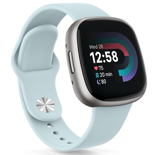 Oumida für Fitbit Versa 3 Armband/Fitbit Versa 4 Armband/Fitbit Sense Armband für Damen Herren, Silikon Armbänder Sport Ersatz Uhrenarmband für Fitbit Versa 3/Versa 4/Sense/Sense 2, Hellgrün Oumida für Fitbit Versa 3 Armband/Fitbit Versa 4 Armband/Fitbit Sense Armband für Damen Herren, Silikon Armbänder Sport Ersatz Uhrenarmband für Fitbit Versa 3/Versa 4/Sense/Sense 2, Hellgrün von Oumida