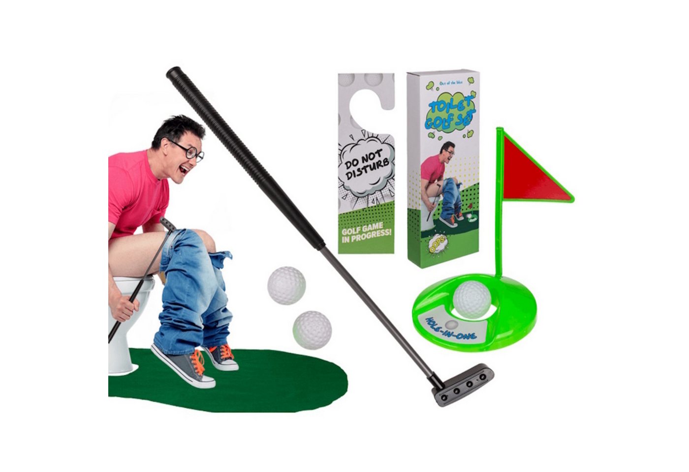 Out of the Blue Spiel Toiletten Golf - Toilet Time Golf Out of the Blue Spiel Toiletten Golf - Toilet Time Golf von Out of the Blue