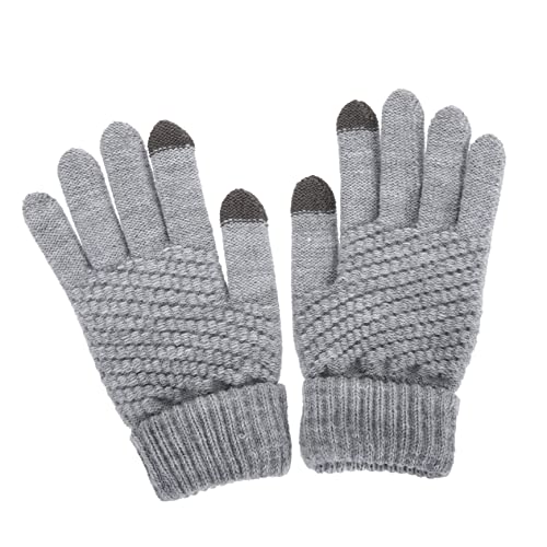 Outanaya 1 Paar Strickhandschuhe Touchscreen Handschuhe Fahrradhandschuhe Damen Warme Handschuhe Handschuhe Mountainbike Handschuhe Damen Winterhandschuhe Verdickte von Outanaya