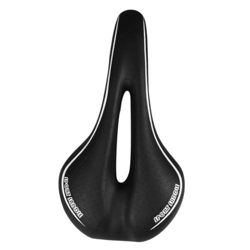 Outanaya 1 STK Mountainbike Hohllochsattel Elektrofahrräder Fahrradpolster E-Bike Bike seat Cushion Mountain Bike Saddle hohler Fahrradsattel Fahrrad hohler Sattel hochelastisches Sitzleder von Outanaya