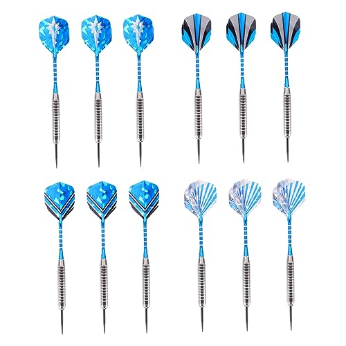 Outanaya 12St Darts drinnen Spielen Anfänger Dart Dart-Kit Unterhaltung Dart professionelle dartpfeile unterhaltungsspiele Flyer Dart Spielzeug Eisenpfeil Dartzubehör Vernickeltes Eisen von Outanaya