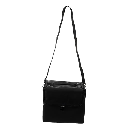 Outanaya 1Stk Kosmetiktasche Koffer für Maskenbildner Behälter für Maniküre-Werkzeuge Reise-Aufbewahrungstasche tragbare Tasche Make-up-Organizer Maniküre Werkzeugtasche Oxford-Stoff Black von Outanaya