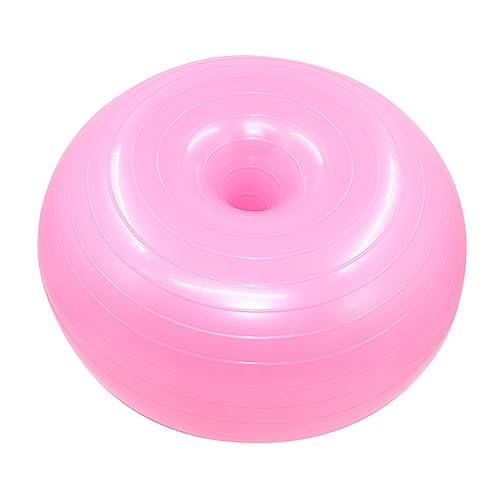 Outanaya 1stk Fitnessball Sportbälle PVC-Kugel Balancebälle Gymnastikball Explosionsgeschützte Kugel Pilatesbälle Yoga-bälle Stabilitätsbälle Hilfskugel Seil-übungsball Ziehen Rosa von Outanaya