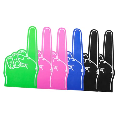 Outanaya 6 Stück Handstützen Requisiten Gelber Schaumstoff Finger Schaumstoff Fan Finger Schaumstoff Hand Für Cheerleading Fingerschutz Gitarre Hamds Schaumstoff Finger Für von Outanaya