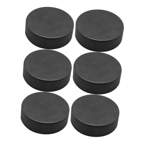 Outanaya 6st Hockey-trainingszubehör Klassischer Puck Hockey-Puck-Spiel Praktischer Hockeypuck Leichter Eispuck Eispucks Street-Hockey-Puck Eisrennen Puck Eishockey-rennpuck Sportpuck Black von Outanaya