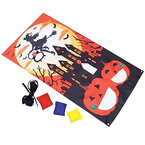 Outanaya Halloween-sitzsack-Spiel-Banner Halloween-Party-versorgung -Taschen Für Kinder Lustiges Wurfspielzeug Sandsack Werfen Halloween-sandsack-Spielzeug Kürbis-bohnensack Stoff von Outanaya