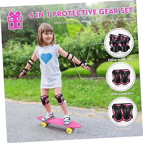 Outanaya Rosa Skateboard-Anzug Cruiser-Longboard komplettes Longboard Wheelies für Jungen Kinder Skateboard rutschbrett Kinder Skateboard mit 4 Rädern Skateboard für drinnen Metall von Outanaya