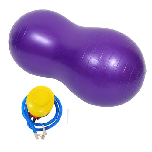 Outanaya Yoga-Ball Stabilitätsball Balance-Ball Trainingsball Für Kinder Fitnessball Balance-übungsball Yoga-Rollerball Gleichgewichtstrainer PVC Violett von Outanaya