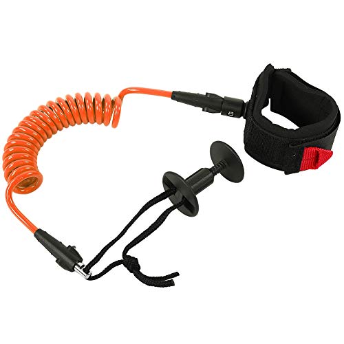 Outbit Board Leine - Bodyboard Coiled Wrist Leash Board Surfzubehör 5.5MM/5ft(Orange) von Outbit