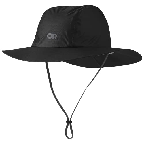 Helium Rain Full Brim Hat Black von Outdoor Research