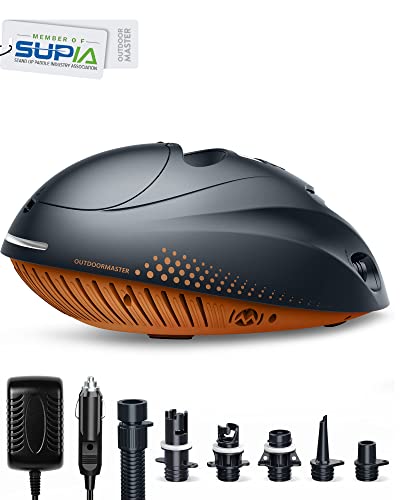 OutdoorMaster 6000mAh Sup Pumpe Elektrisch Akku, 16PSI wiederaufladbar SUP Luftpumpe, 12V Stand Up Paddle Board Elektropumpe Inflator/Deflator Automatische Abschaltung für Aufblasbare Paddleboards OutdoorMaster 6000mAh Sup Pumpe Elektrisch Akku, 16PSI wiederaufladbar SUP Luftpumpe, 12V Stand Up Paddle Board Elektropumpe Inflator/Deflator Automatische Abschaltung für Aufblasbare Paddleboards von OutdoorMaster
