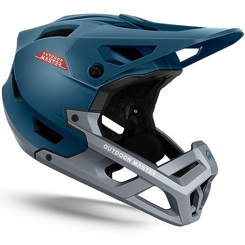 OutdoorMaster Full Face Mountainbike-Helm für Männer & Frauen-Zwei abnehmbare Kinnpolster Mountainbike-Helm, Belüftung Leichtgewicht Racing Downhill DH BMX MTB-Helm OutdoorMaster Full Face Mountainbike-Helm für Männer & Frauen-Zwei abnehmbare Kinnpolster Mountainbike-Helm, Belüftung Leichtgewicht Racing Downhill DH BMX MTB-Helm von OutdoorMaster