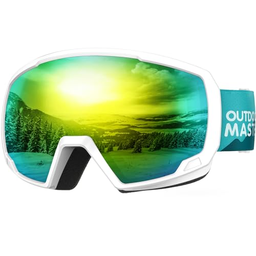 OutdoorMaster Kids Ski Goggles, Snowboard Goggles - Jugend Schneebrillen - Luxuriant Hill von OutdoorMaster