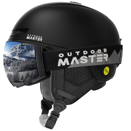 OutdoorMaster MIPS Skihelm und Skibrille PRO Set - Verstellbarer Snowboardhelm und Schneebrille Set - Schneesporthelme für Männer, Frauen und Junioren OutdoorMaster MIPS Skihelm und Skibrille PRO Set - Verstellbarer Snowboardhelm und Schneebrille Set - Schneesporthelme für Männer, Frauen und Junioren von OutdoorMaster