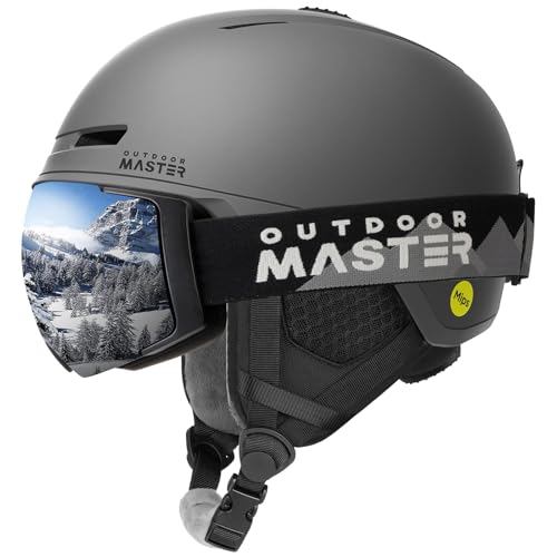 OutdoorMaster MIPS Skihelm und Skibrille PRO Set - Verstellbarer Snowboardhelm und Schneebrille Set - Schneesporthelme für Männer, Frauen und Junioren OutdoorMaster MIPS Skihelm und Skibrille PRO Set - Verstellbarer Snowboardhelm und Schneebrille Set - Schneesporthelme für Männer, Frauen und Junioren von OutdoorMaster