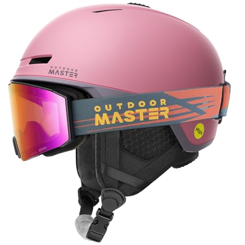 OutdoorMaster Skihelm-Set, MIPS Skihelm mit Linse von ZEISS Skibrille – MIPS Snowboardhelm-Set für Herren, Damen & Jugend von OutdoorMaster