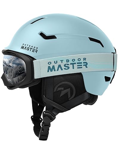 OutdoorMaster Skihelm-Set, Snowboard-Helm mit Brille für Erwachsene - 12 Belüftungsöffnungen - Skihelme für Männer, Frauen und Jugendliche OutdoorMaster Skihelm-Set, Snowboard-Helm mit Brille für Erwachsene - 12 Belüftungsöffnungen - Skihelme für Männer, Frauen und Jugendliche von OutdoorMaster