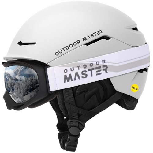 OutdoorMaster Skihelm Set,ELK MIPS Skihelm mit OTG Skibrille - MIPS Snowboard Helm Set für Männer, Frauen & Jugend OutdoorMaster Skihelm Set,ELK MIPS Skihelm mit OTG Skibrille - MIPS Snowboard Helm Set für Männer, Frauen & Jugend von OutdoorMaster