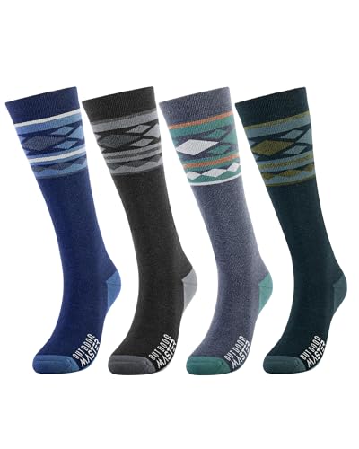 OutdoorMaster Unisex Merinowolle Skisocken für Damen & Herren, Winter Snowboarding Atmungsaktive Socken für Outdoor-Sportarten mit OTC Design/Anti-Rutsch-Bündchen OutdoorMaster Unisex Merinowolle Skisocken für Damen & Herren, Winter Snowboarding Atmungsaktive Socken für Outdoor-Sportarten mit OTC Design/Anti-Rutsch-Bündchen von OutdoorMaster