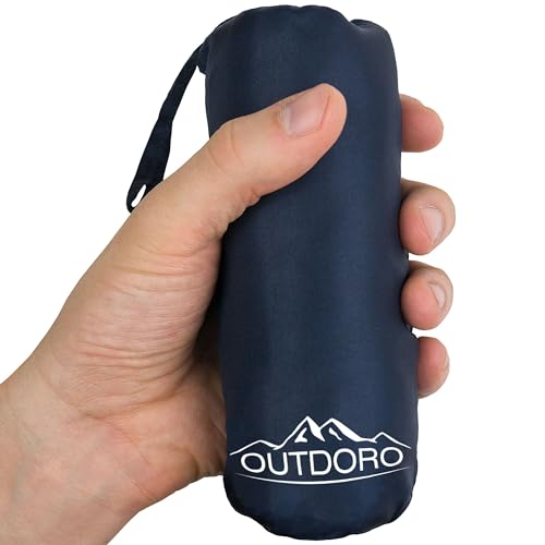 Outdoro Hüttenschlafsack, Ultra-Leichter Reise-Schlafsack, nur 230 g aus Mikrofaser, dünn & klein, Inlett, Travel-Sheet Outdoro Hüttenschlafsack, Ultra-Leichter Reise-Schlafsack, nur 230 g aus Mikrofaser, dünn & klein, Inlett, Travel-Sheet von Outdoro