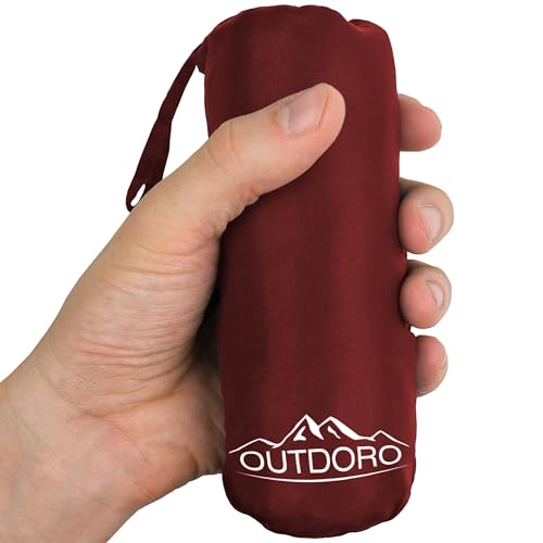 Outdoro Hüttenschlafsack, Ultra-Leichter Reise-Schlafsack, nur 230 g aus Mikrofaser, dünn & klein, Inlett, Travel-Sheet Outdoro Hüttenschlafsack, Ultra-Leichter Reise-Schlafsack, nur 230 g aus Mikrofaser, dünn & klein, Inlett, Travel-Sheet von Outdoro
