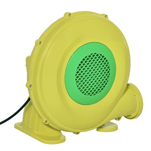 Outsunny 450W elektrische Luftpumpe Hüpfburg Gebläsepumpe Ventilator mit Griff Dauergebläse leichtgewichtig tragbar für aufblasbare Spielzeuge ABS Gelb+Grün 35 x 26 x 33,5 cm Outsunny 450W elektrische Luftpumpe Hüpfburg Gebläsepumpe Ventilator mit Griff Dauergebläse leichtgewichtig tragbar für aufblasbare Spielzeuge ABS Gelb+Grün 35 x 26 x 33,5 cm von Outsunny