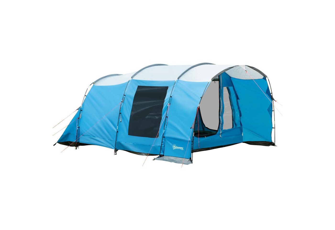 Outsunny Tunnelzelt Campingzelt mit Schlafzimmer, Wohnzimmer Outsunny Tunnelzelt Campingzelt mit Schlafzimmer, Wohnzimmer von Outsunny